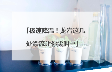 极速降温！龙岩这几处漂流让你尖叫→