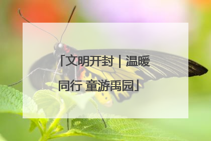 文明开封｜温暖同行 童游禹园