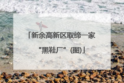 新余高新区取缔一家“黑鞋厂”(图)