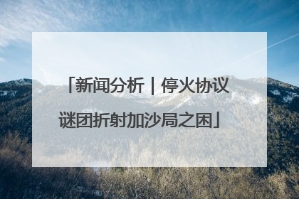 新闻分析｜停火协议谜团折射加沙局之困