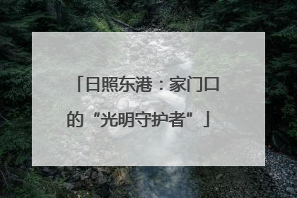 日照东港：家门口的“光明守护者”