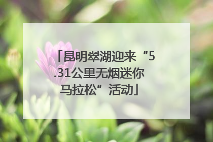 昆明翠湖迎来“5.31公里无烟迷你马拉松”活动