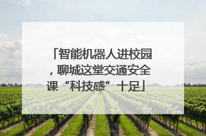 智能机器人进校园，聊城这堂交通安全课“科技感”十足