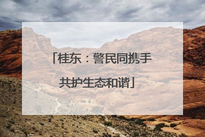 桂东：警民同携手 共护生态和谐