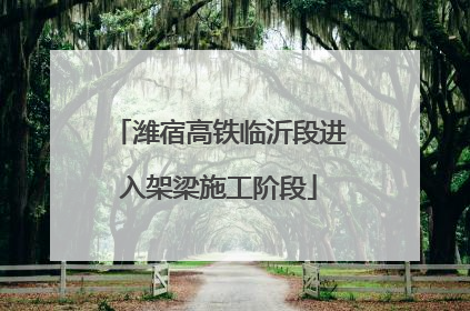 潍宿高铁临沂段进入架梁施工阶段