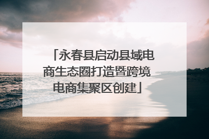 永春县启动县域电商生态圈打造暨跨境电商集聚区创建