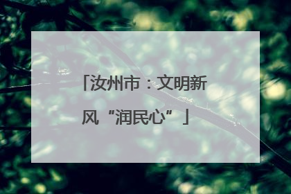 汝州市：文明新风“润民心”
