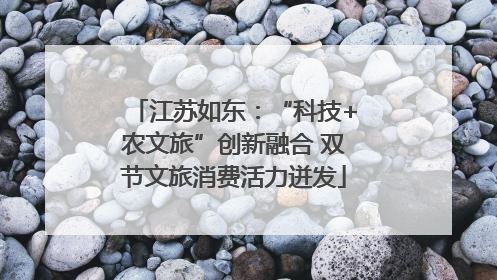 江苏如东：“科技+农文旅”创新融合 双节文旅消费活力迸发