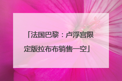法国巴黎：卢浮宫限定版拉布布销售一空