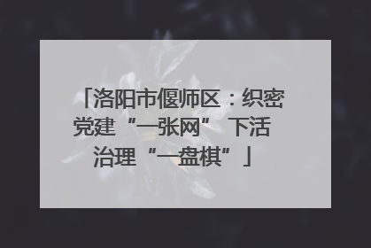 洛阳市偃师区：织密党建“一张网” 下活治理“一盘棋”