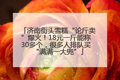 济南街头雪糕“论斤卖”爆火！18元一斤能称30多个，很多人排队买“满满一大兜”