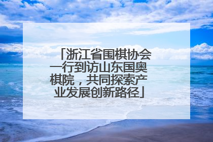 浙江省围棋协会一行到访山东国奥棋院，共同探索产业发展创新路径