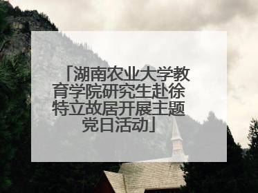 湖南农业大学教育学院研究生赴徐特立故居开展主题党日活动