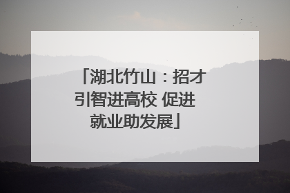 湖北竹山：招才引智进高校 促进就业助发展