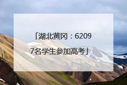湖北黄冈：62097名学生参加高考