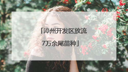 漳州开发区放流7万余尾苗种