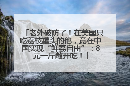 老外破防了！在美国只吃荔枝罐头的他，竟在中国实现“鲜荔自由”：8元一斤敞开吃！