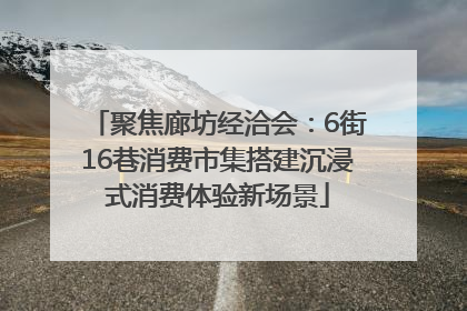聚焦廊坊经洽会：6街16巷消费市集搭建沉浸式消费体验新场景