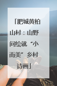 肥城黄柏山村：山野间绘就“小而美”乡村诗画