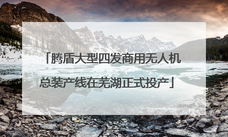 腾盾大型四发商用无人机总装产线在芜湖正式投产