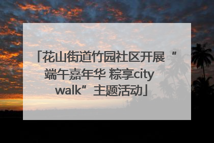 花山街道竹园社区开展“端午嘉年华 粽享city walk”主题活动