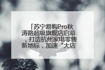 苏宁易购Pro秋涛路超级旗舰店启幕，打造杭州家电零售新地标，加速“大店攻略”全省布局