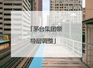 茅台集团领导层调整