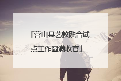 营山县艺教融合试点工作圆满收官