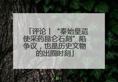评论丨“秦始皇遣使采药昆仑石刻”陷争议，也是历史文物的出圈时刻