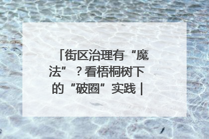 街区治理有“魔法”？看梧桐树下的“破圈”实践｜我在街区当书记