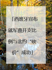 西班牙宣布就军费开支比例与北约“砍价”成功