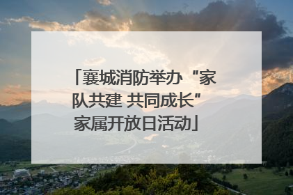 襄城消防举办“家队共建 共同成长”家属开放日活动