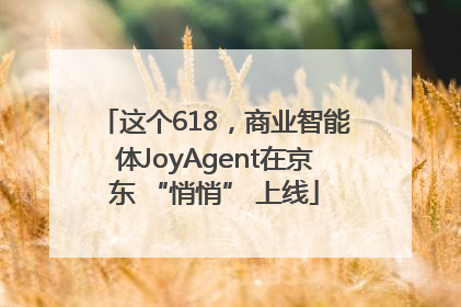这个618，商业智能体JoyAgent在京东 “悄悄” 上线