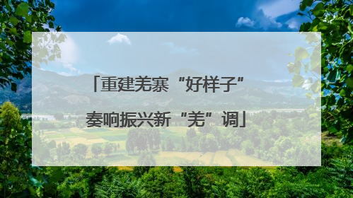 重建羌寨“好样子” 奏响振兴新“羌”调