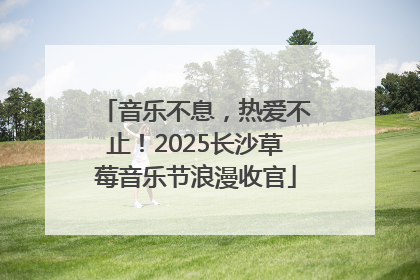 音乐不息，热爱不止！2025长沙草莓音乐节浪漫收官