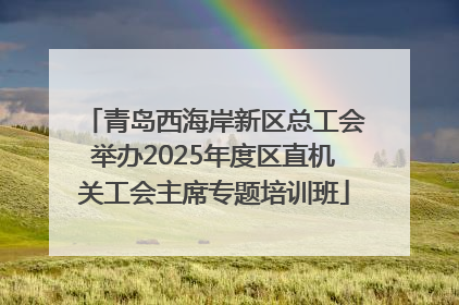 青岛西海岸新区总工会举办2025年度区直机关工会主席专题培训班