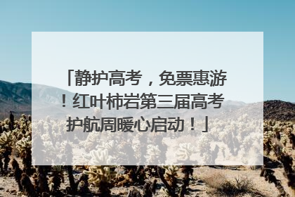 静护高考，免票惠游！红叶柿岩第三届高考护航周暖心启动！
