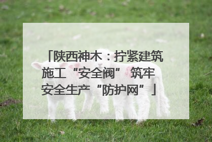 陕西神木：拧紧建筑施工“安全阀” 筑牢安全生产“防护网”
