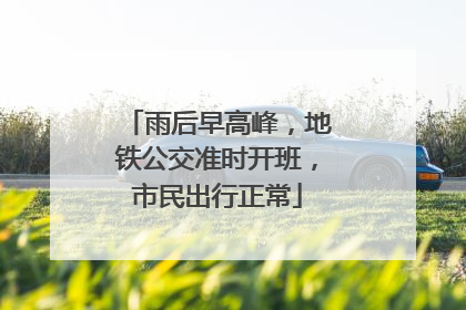 雨后早高峰，地铁公交准时开班，市民出行正常