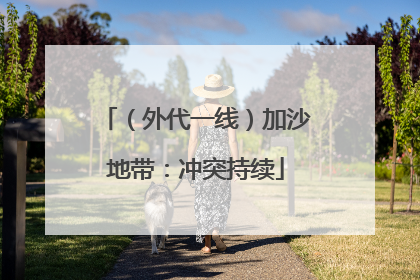 （外代一线）加沙地带：冲突持续