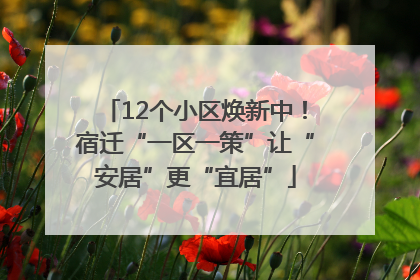 12个小区焕新中！宿迁“一区一策”让“安居”更“宜居”