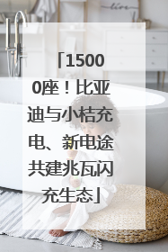 15000座！比亚迪与小桔充电、新电途共建兆瓦闪充生态