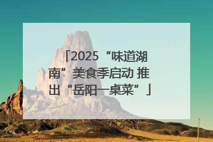 2025“味道湖南”美食季启动 推出“岳阳一桌菜”