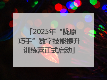 2025年“陇原巧手”数字技能提升训练营正式启动