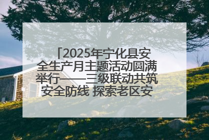 2025年宁化县安全生产月主题活动圆满举行——三级联动共筑安全防线 探索老区安全发展新路径