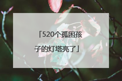 520个孤困孩子的灯塔亮了
