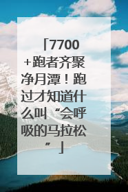 7700+跑者齐聚净月潭！跑过才知道什么叫“会呼吸的马拉松”